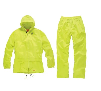 (L) LARGE WATERPROOF SUIT HI-VIS SCRUFFS