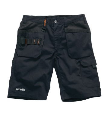 32" WAIST, TRADE FLEX HOLSTER SHORTS BLACK SCRUFFS