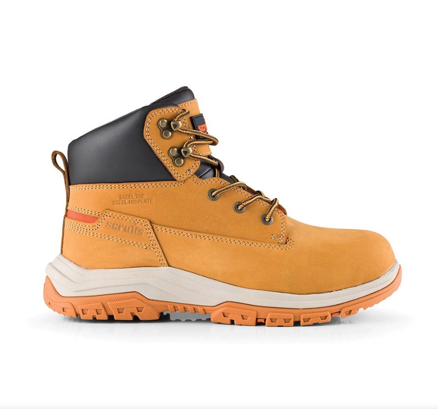 SIZE 9 RIDGE TAN SAFETY BOOTS