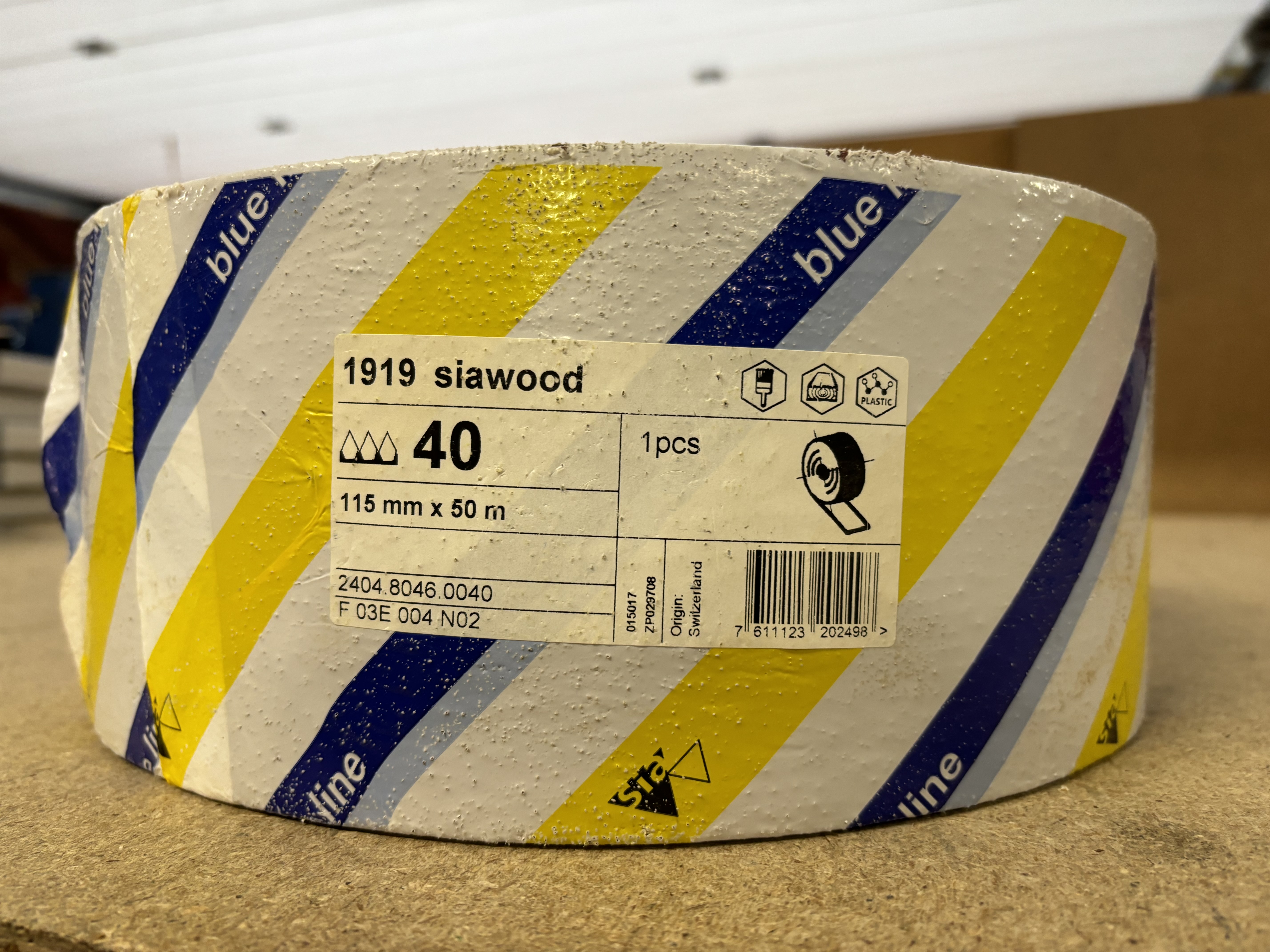 50-Mtr x 115mm x 40G SIAWOOD 1919 SANDING ROLL