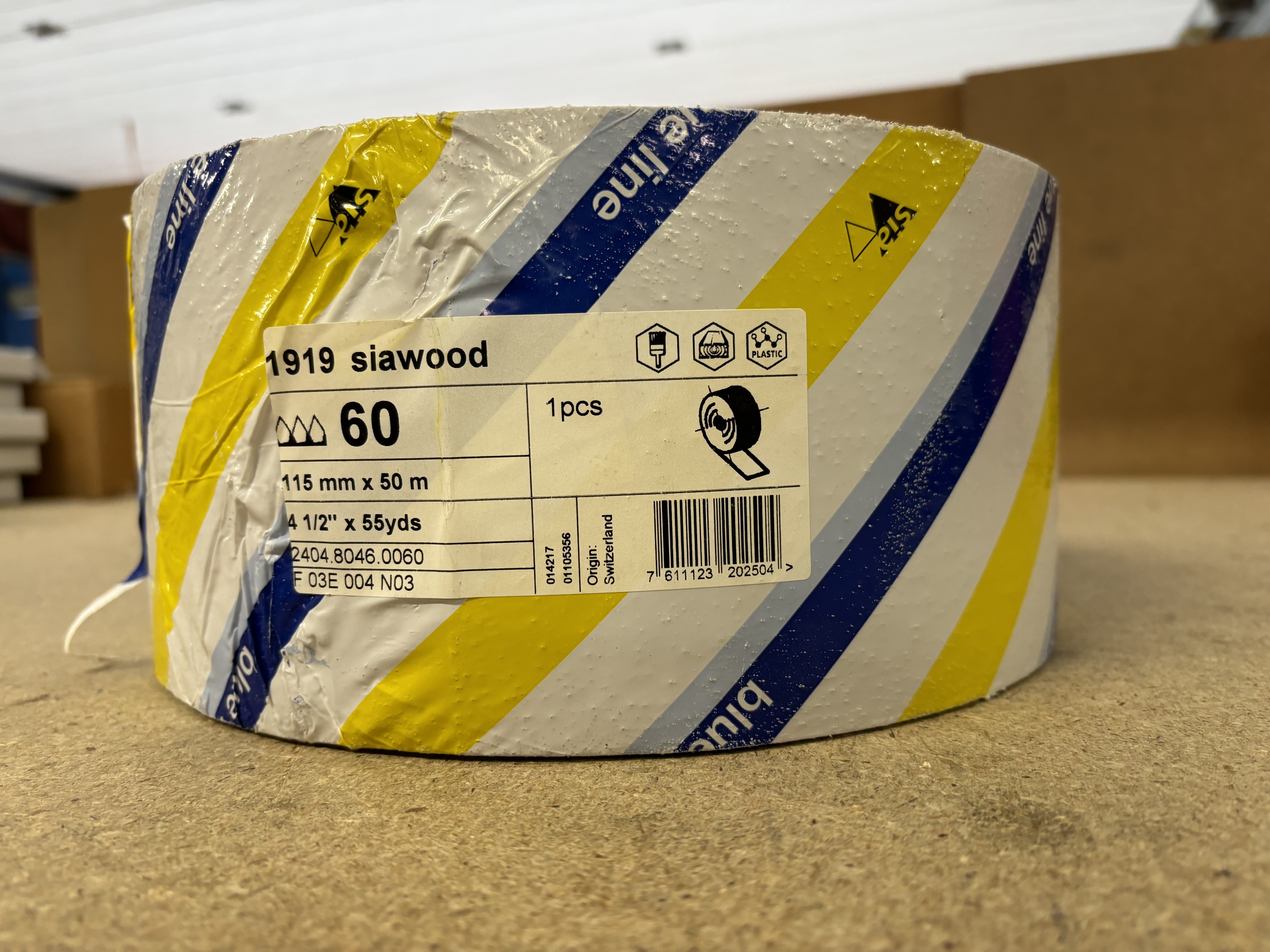 50-Mtr x 115mm x 60G SIAWOOD 1919 SANDING ROLL