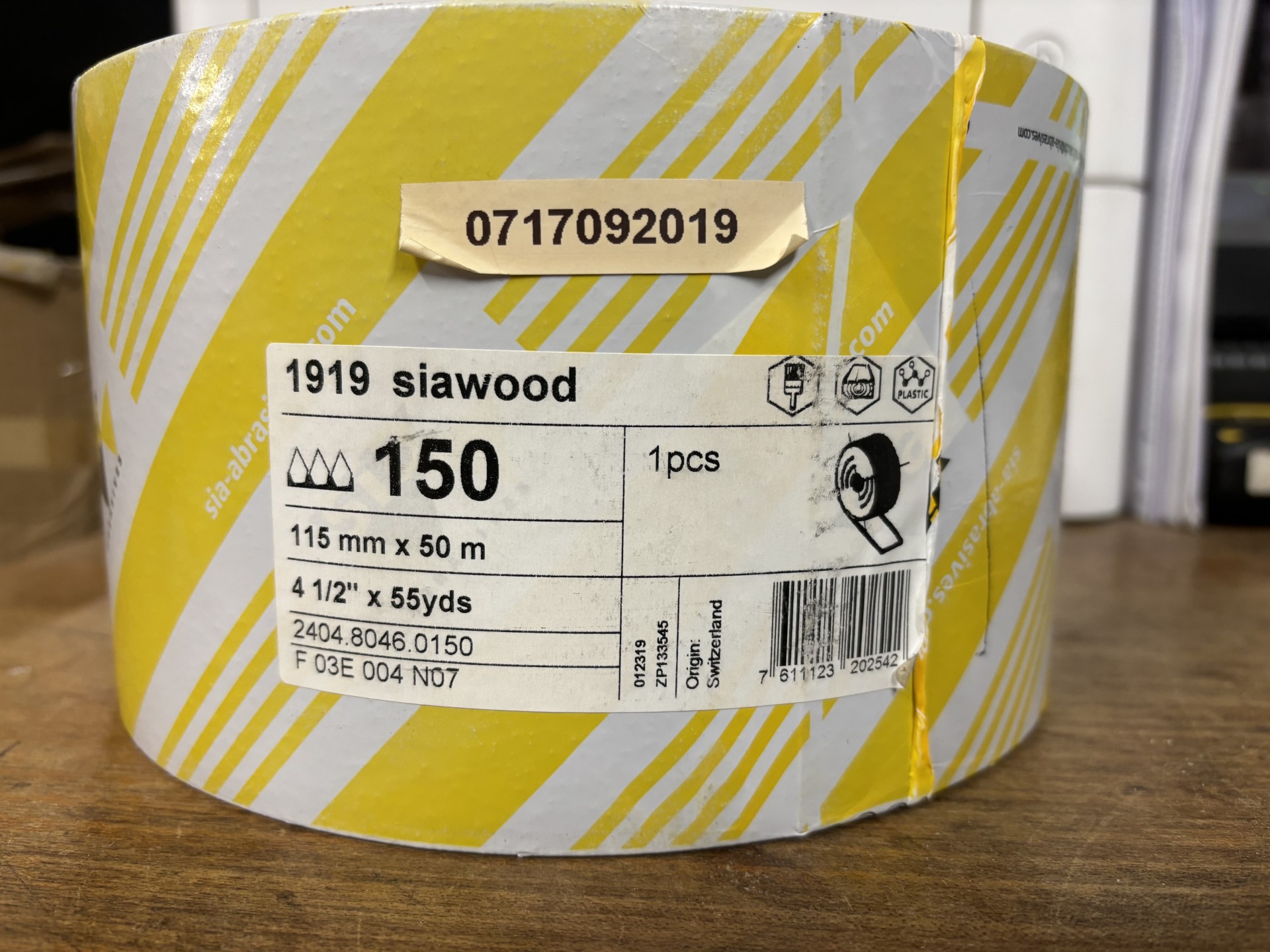 50-Mtr x 115mm x 150G SIAWOOD 1919 SANDING ROLL
