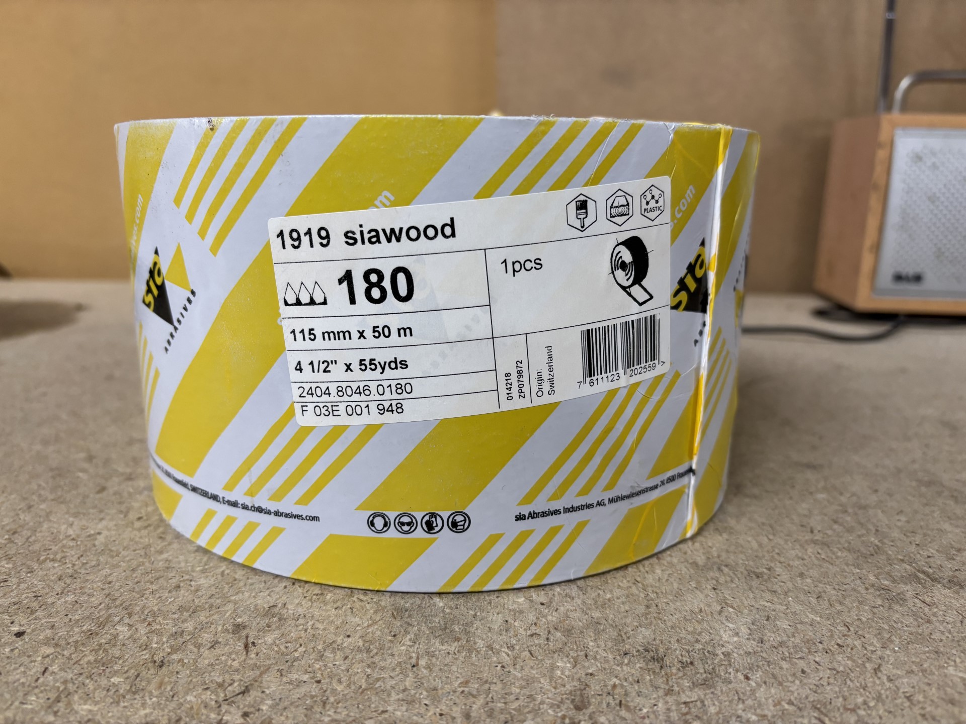 50-Mtr x 115mm x 180G SIAWOOD 1919 SANDING ROLL