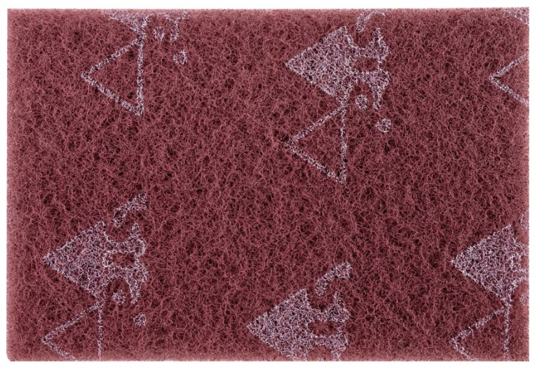 152mm x 229mm (6" x 9") RED VERY FINE NON-WOVEN HAND PAD 10-PK