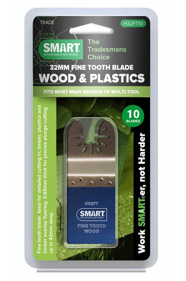 32mm WIDE FINE TOOTH WOOD BLADE 10-PK