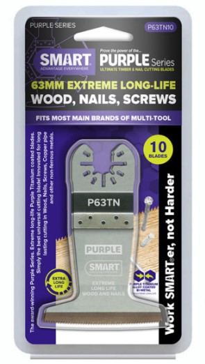 63mm  TITANIUM SERIES BI-METAL MULTI-TOOL BLADE 10-PK