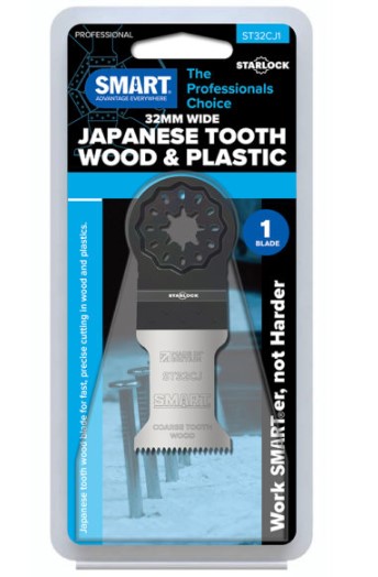 32mm STARLOCK JAPANESE TOOTH WOOD AND PLASTIC BLADE  1-PK
