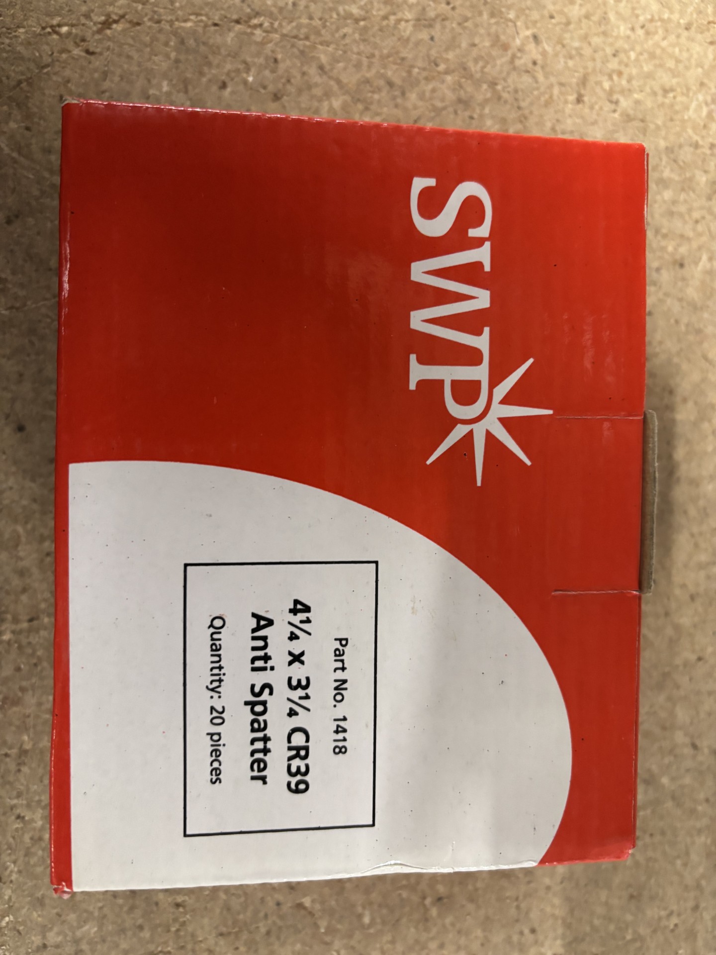 SWP ANTI-SPATTER LENS 4 1/4 X 3 1/4 CR39