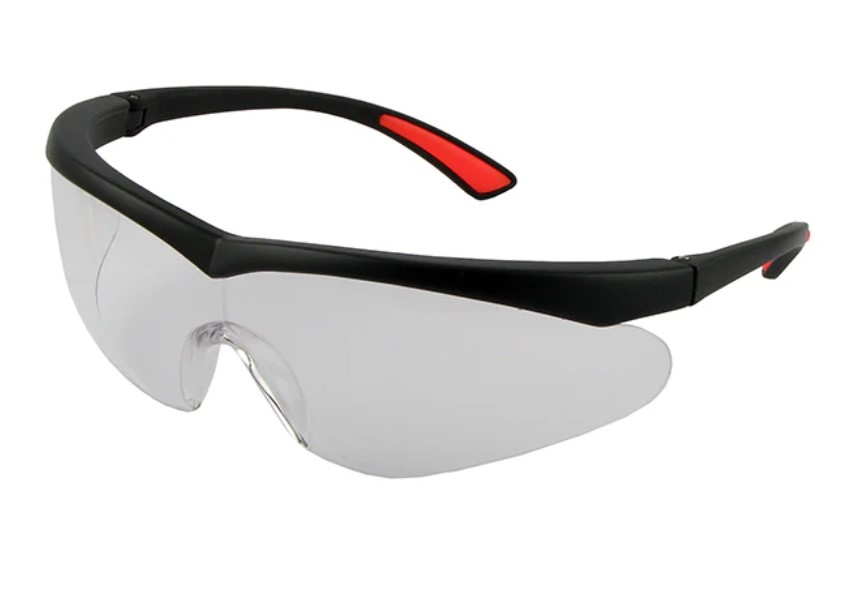 SAFETY GLASSES CLEAR WRAP-A-ROUND ANTI SCRATCH GLASSES