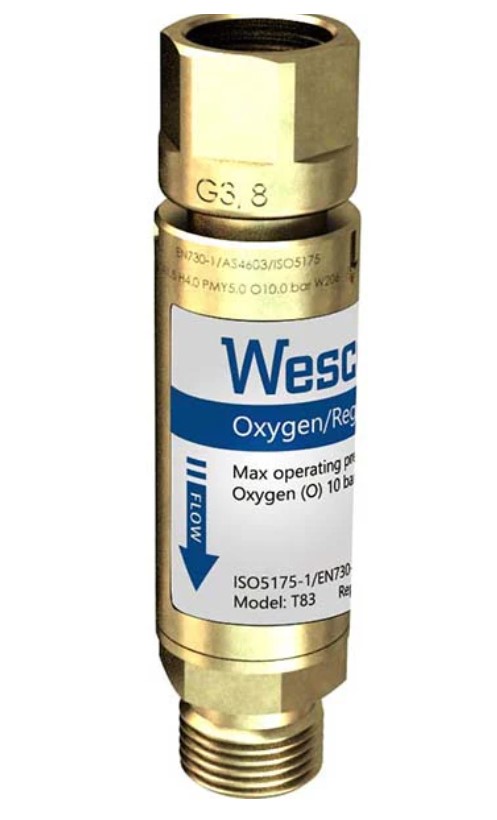 SWP WESCOL OXYGEN FLASHBACK ARRESTER