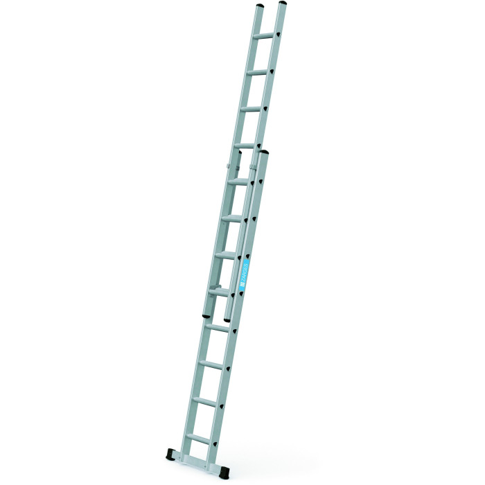 3.50-MTR CLOSED 6.00-MTR EXTENDED 2 PART 13 RUNG EXTENSION LADDER C/W STABILISER