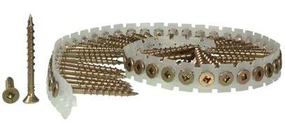 BOX 1000 55mm COLLATED FLOORING SCREWS WOOD - WOOD SQ DRIVE