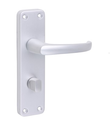 LEVER BATHROOM / PRIVACY HANDLES ANODISED ALUMINIUM