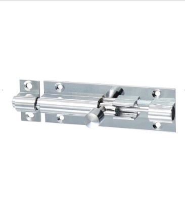 75mm (3") STRAIGHT BARREL BOLT POLISHED CHROME 1-PCE