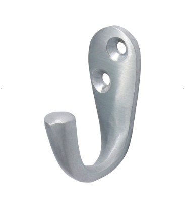 44mm (1 3/4") SINGLE ROBE HOOK SATIN CHROME PACK 1-PCE