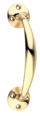 152mm (6") BOW HANDLE POLISHED BRASS 1-PCE