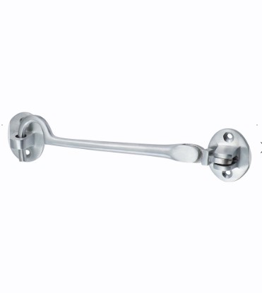 150mm (6") CABIN HOOK SATIN CHROME 1-PCE
