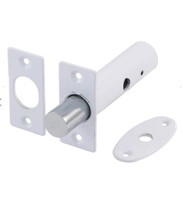 60mm (2 3/8") DOOR RACK BOLTS WHITE 2-PACK