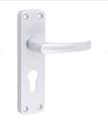 LEVER EURO PROFILE ANODISED ALUMINIUM 1-PR