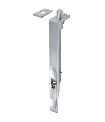 200mm (8") LEVER ACTION FLUSH BOLT SATIN CHROME PACK-QTY-1