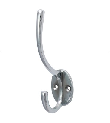 125mm (5") HAT AND COAT HOOK POLISHED CHROME PACK-QTY-1