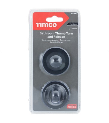 50mm (2") TURN AND RELEASE MATT BLACK