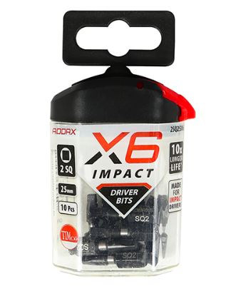 R2 x 25mm SQUARE DRIVE BIT 10 PACK