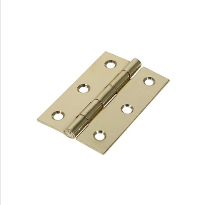 75mm (3") PLAIN BUTT HINGE ELECTRO BRASS PAIR-QTY-1