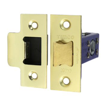 65mm (2 1/2") TUBULAR LATCH HEAVY DUTY ELECTRO BRASS & SATIN NICKEL BAG-QTY-1