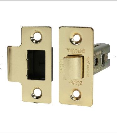 65mm (2 1/2") TUBULAR LATCH ELECTRO BRASS BAG-QTY-1
