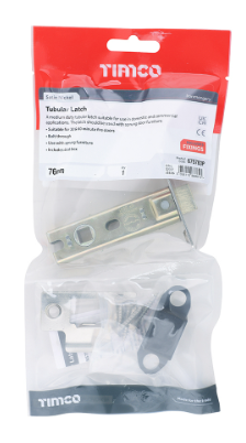 75mm (3") TUBULAR LATCH SATIN NICKEL BAG-QTY-1