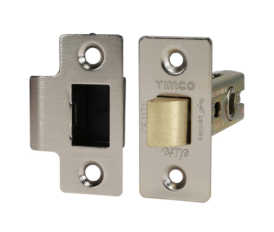 75mm (3") TUBULAR LATCH MATT BLACK BAG-QTY-1