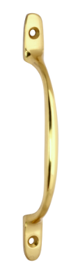 160mm (6") SASH PULL HANDLE POLISHED BRASS PACK-QTY-1
