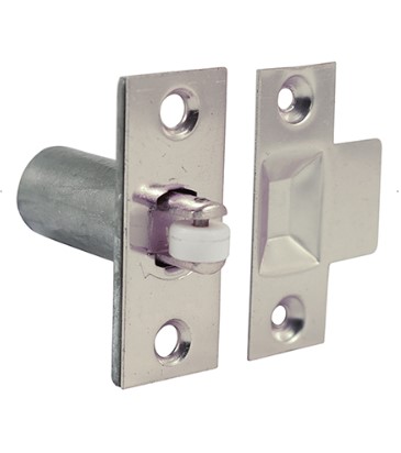 ADJUSTABLE ROLLER CATCH NYLON ROLLER NICKEL PLATED PACK-QTY-1
