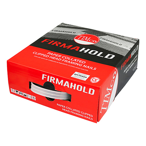 63mm x 2.8mm RING SHANK GALVANISED GUN NAILS 3300-PK (NO GAS) TIMCO