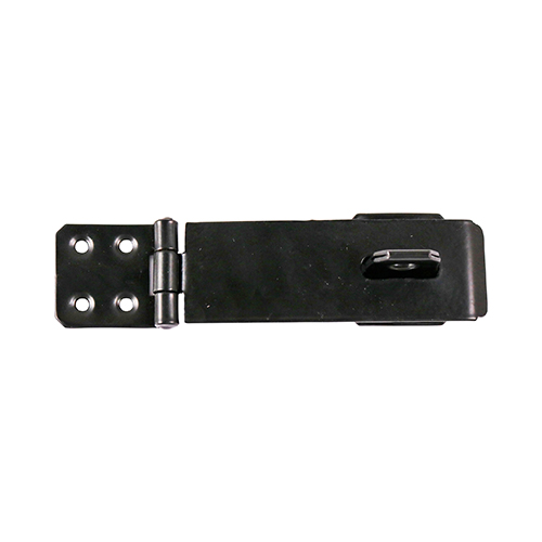 160mm (6") HASP & STAPLE BLACK