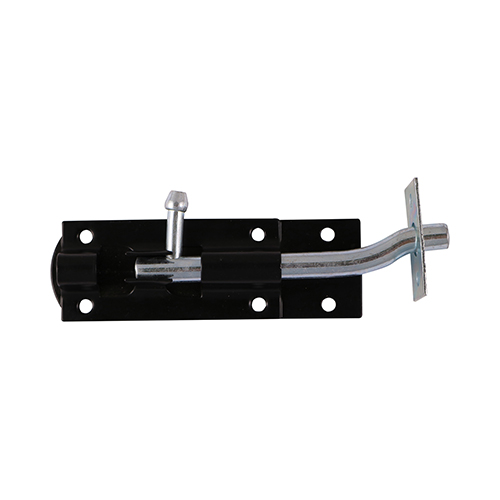 160mm (6") NECKED TOWER BOLT BLACK