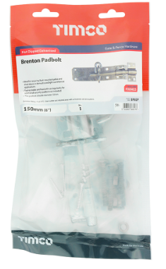 150mm (6") BRENTON PADBOLT GALVANISED
