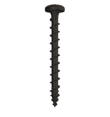 4.0 x 25mm EXTERIOR-TITE POZI PAN HEAD SCREW BLACK 200-BOX