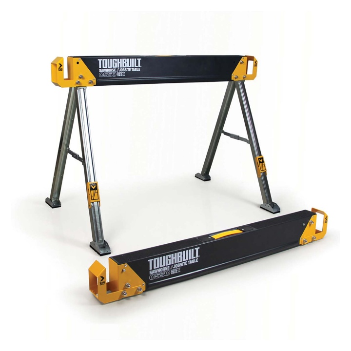 C550 SAW HORSE JOBSITE TABLE TWIN PACK TOUGHBUILT