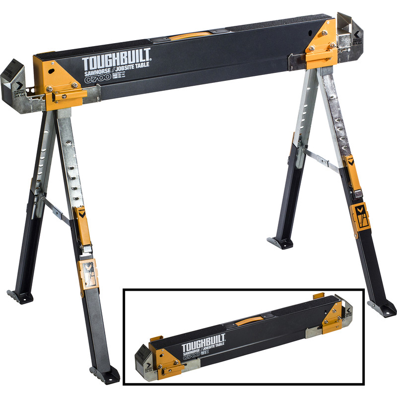 C700 SAW HORSE JOBSITE TABLE TWIN PACK TOUGHBUILT