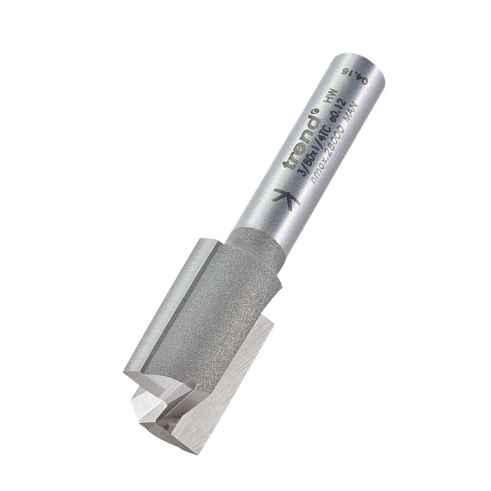 12.7mm DIA x 19mm CUT x 1/4" SHANK TWO FLUTE CUTTER TREND