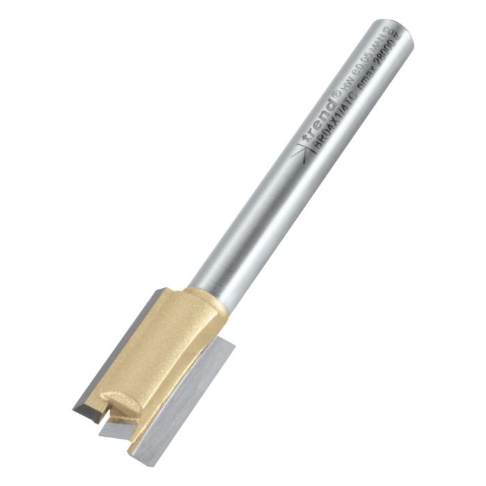 12mm DIA x 50mm CUT 1/4" SHANK TCT ROUTER CUTTER FOR HINGE JIG