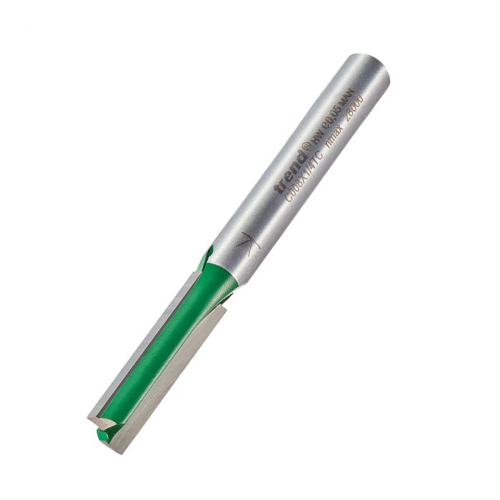 6.3mm DIA x 25.4mm CUT x 1/4" SHANK TWO FLUTE CUTTER TREND