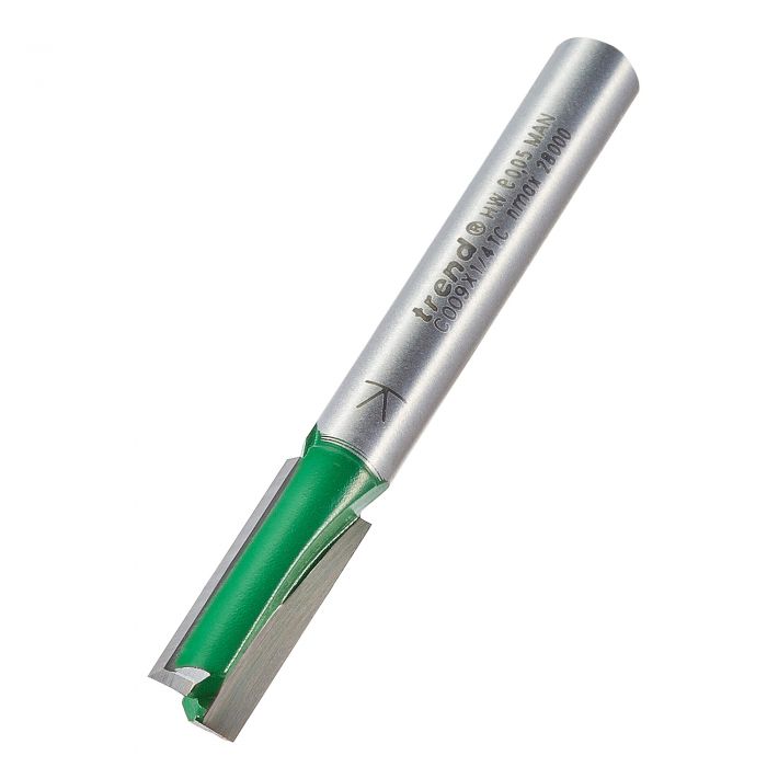 7.1mm DIA x 19.0mm CUT x 1/4" SHANK TWO FLUTE CUTTER TREND