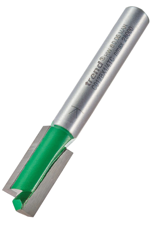 9.0mm DIA x 19mm CUT x 1/4" SHANK TWO FLUTE CUTTER TREND
