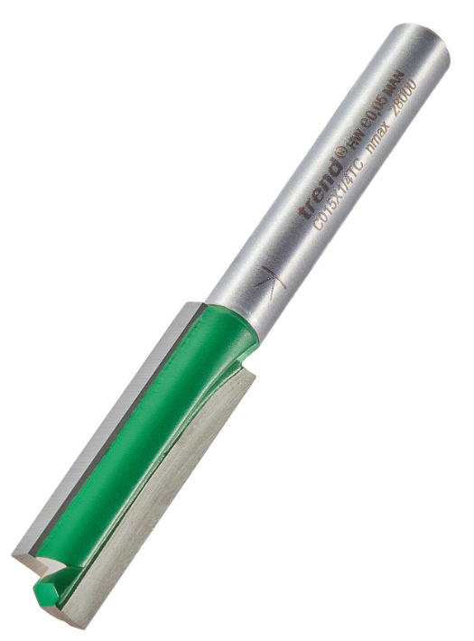 9.5mm DIA x 31.8mm CUT x 1/4" SHANK TWO FLUTE CUTTER TREND
