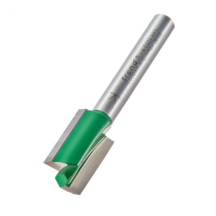 12.7mm DIA x 19.0mm CUT x 1/4" SHANK TWO FLUTE CUTTER TREND