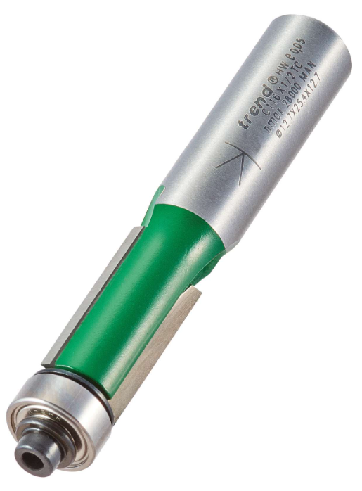12.7mm DIA x 25.4mm CUT x 1/2" SHANK SELF GUIDED CUTTER TREND