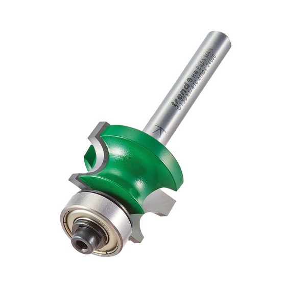 4.8mm RAD x 1/4" SHANK CORNER BEAD BEARING GUIDED CUTTER TREND